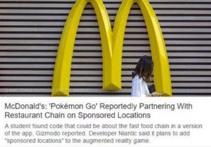 PokemonGo McDonalds